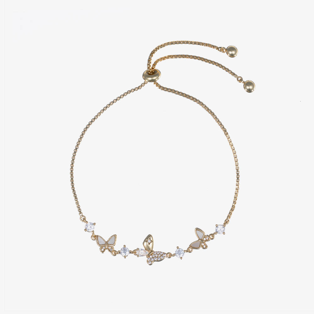 David Charles-سوار الفراشة الذهبي للبنات | Childrensalon Outlet