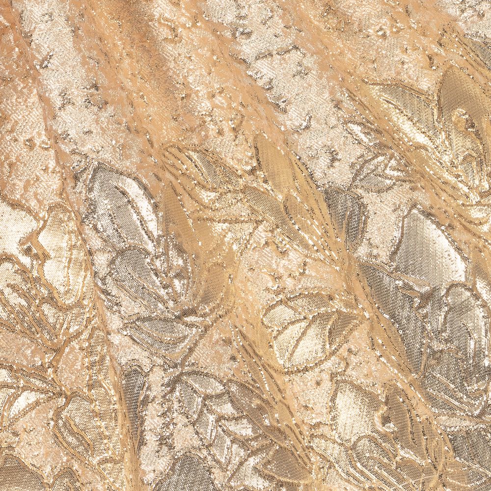 David Charles-Girls Gold Jacquard Dress | Childrensalon Outlet