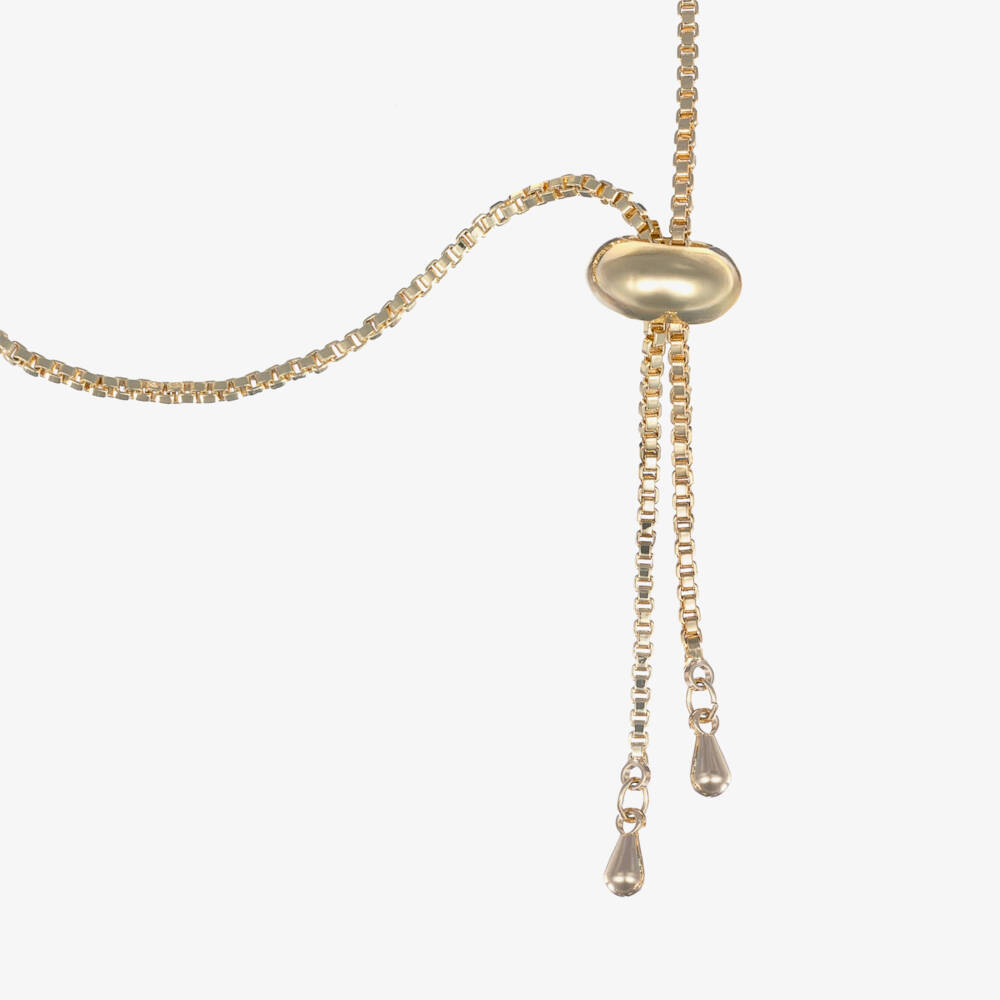 David Charles-Браслет с золотым шармом для девочек | Childrensalon Outlet