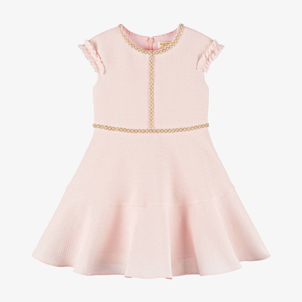 David Charles-فستان حفلة لؤلؤي للبنات | Childrensalon Outlet