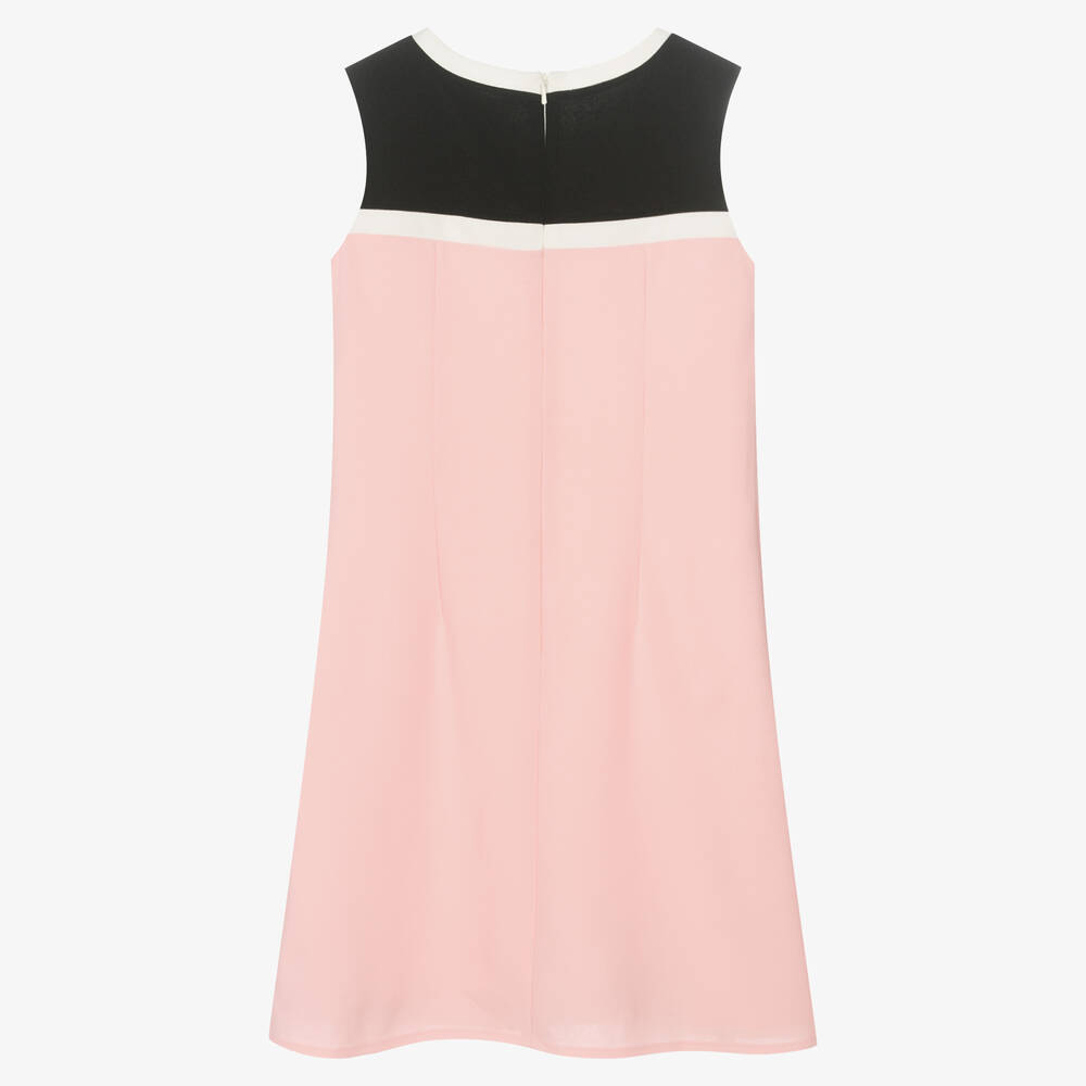 David Charles-Girls Pink & Black A-Line Dress | Childrensalon Outlet