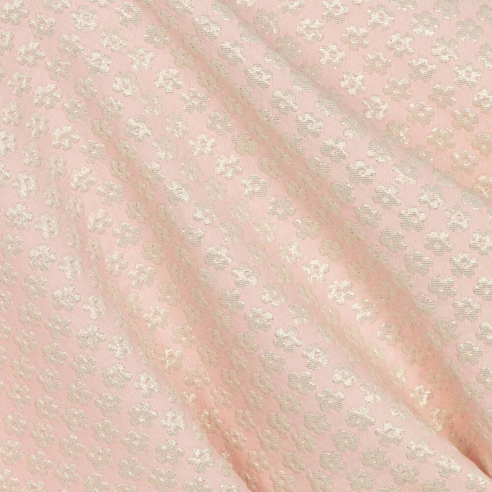 David Charles-فستان جاكارد لون زهري بنقشة ورود | Childrensalon Outlet