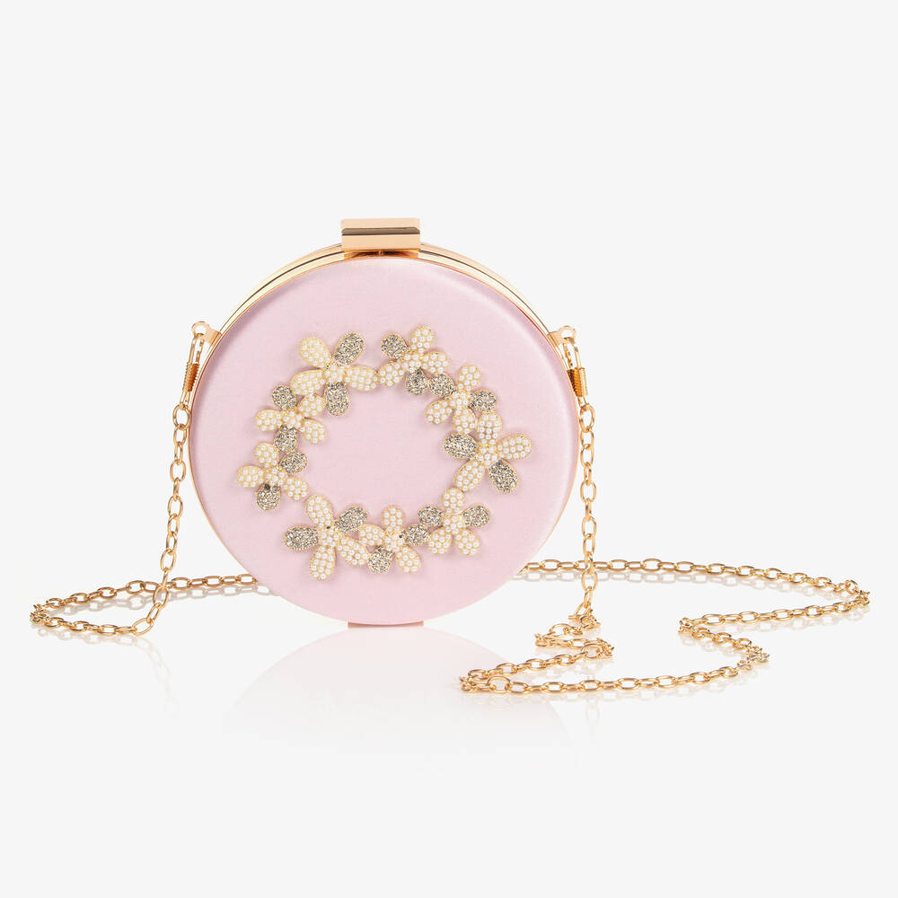 David Charles - Runde Clutch in Rosa (12 cm) | Childrensalon