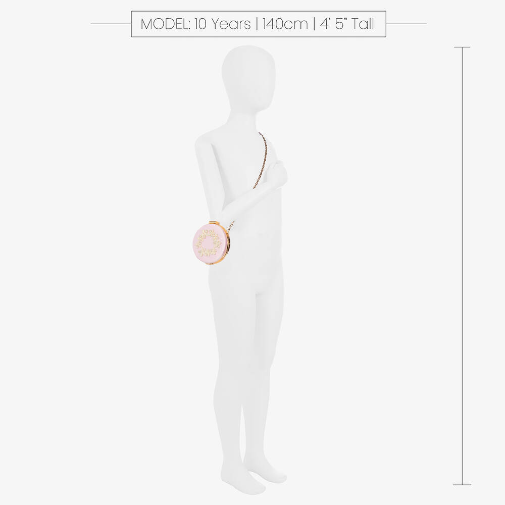 David Charles-Розовая круглая сумочка-клатч (12см) | Childrensalon Outlet