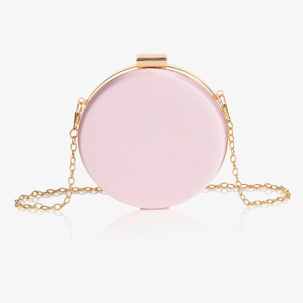 David Charles-Розовая круглая сумочка-клатч (12см) | Childrensalon Outlet