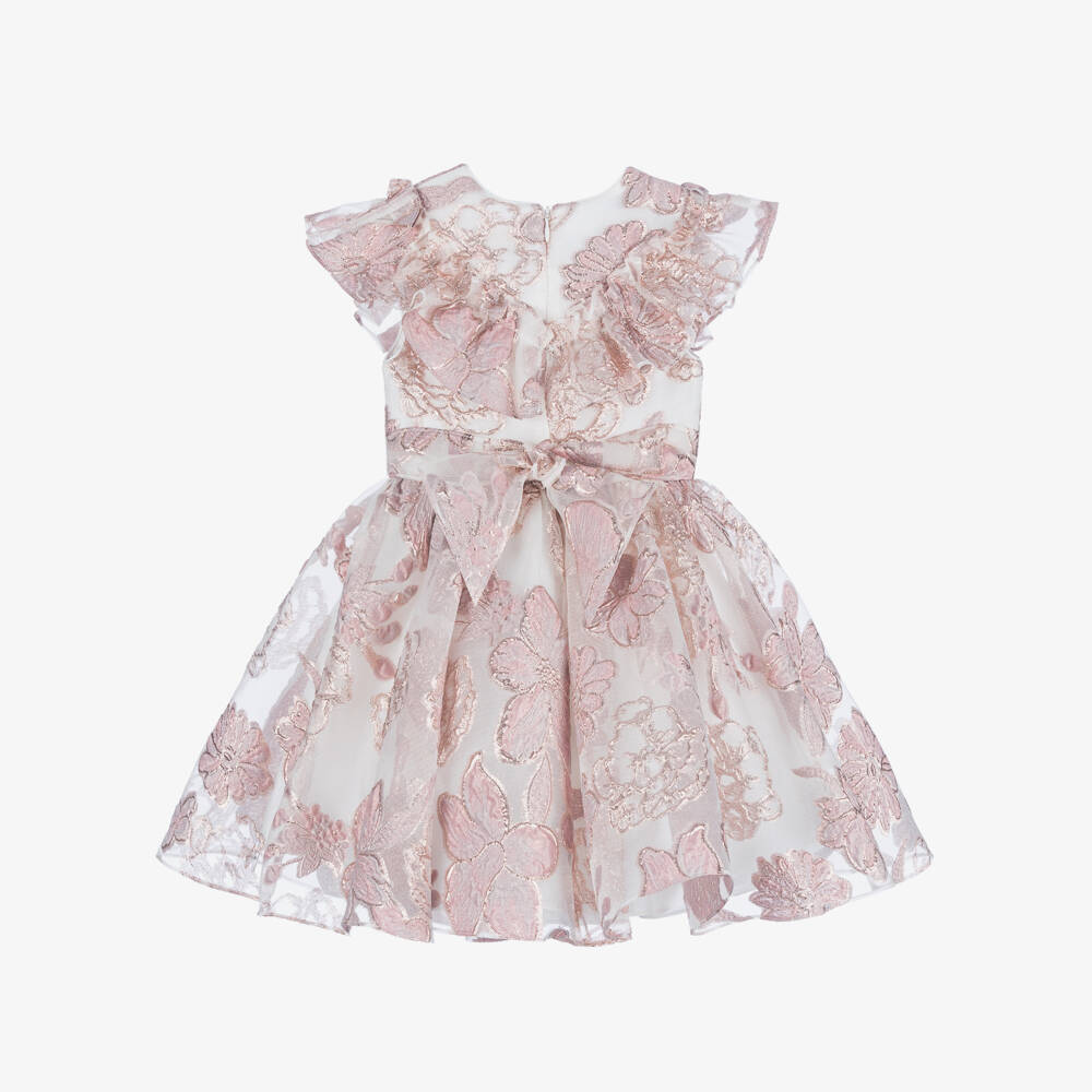 David Charles-فستان أورجانزا مشرق للبنات | Childrensalon Outlet