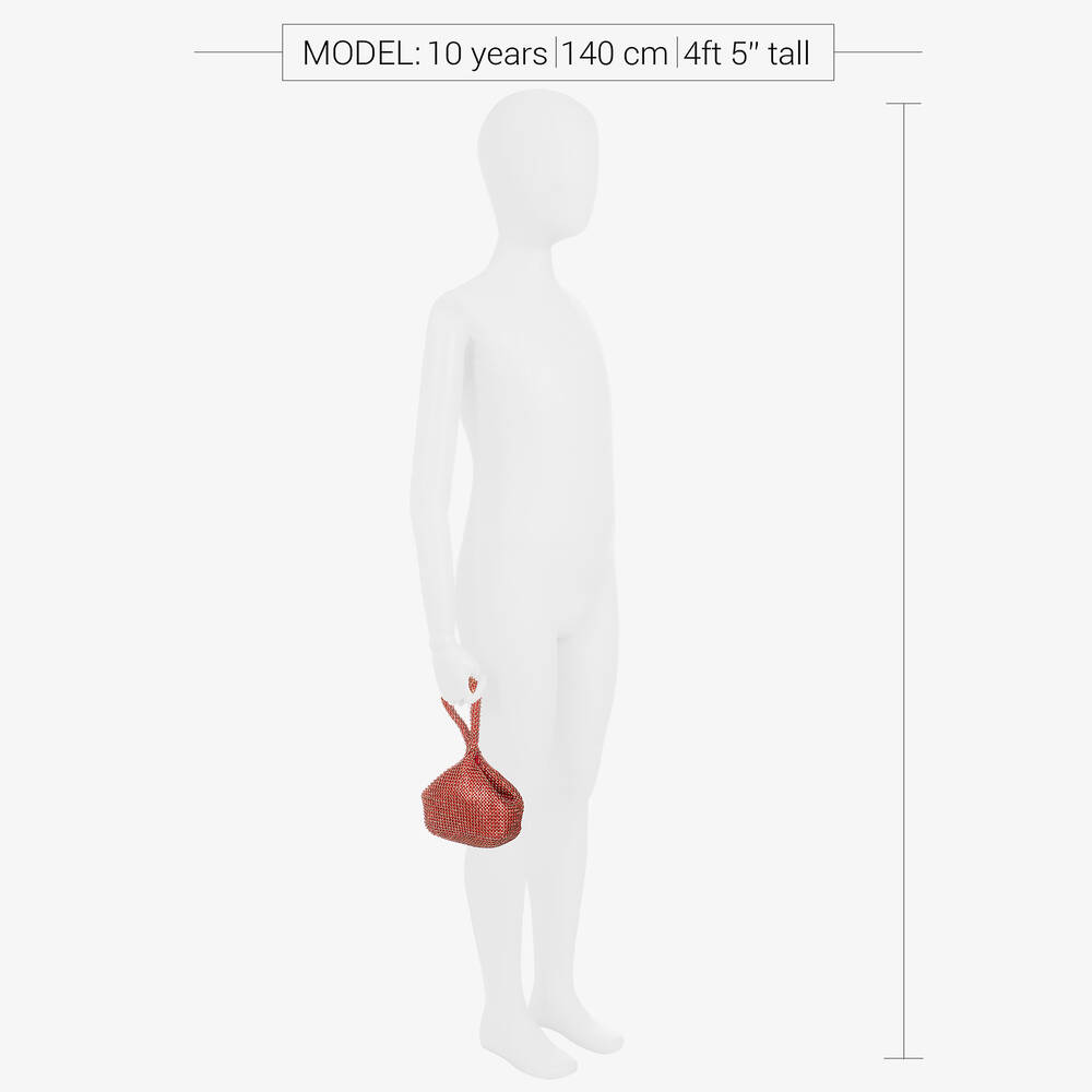 David Charles-Girls Red Rhinestones Bag (15cm) | Childrensalon Outlet