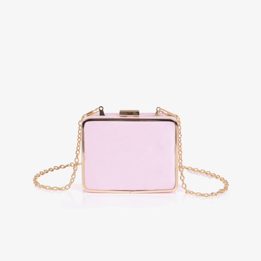 David Charles-Girls Satin Pink Glamour Bag | Childrensalon Outlet