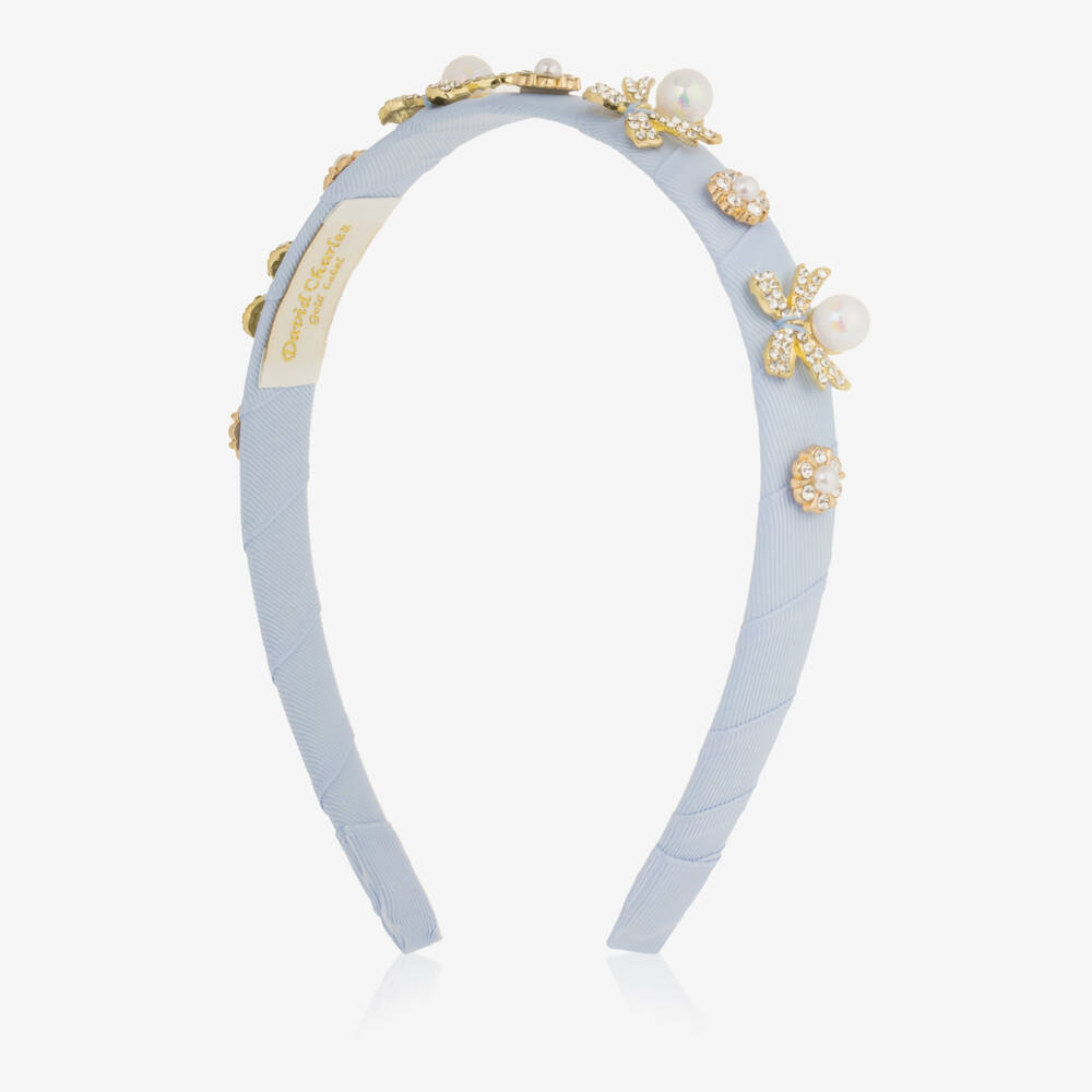 David Charles-Сияющий синий ободок для девочек | Childrensalon Outlet