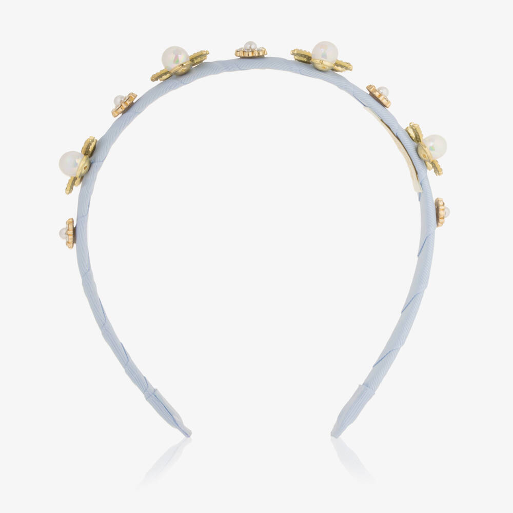 David Charles-Сияющий синий ободок для девочек | Childrensalon Outlet