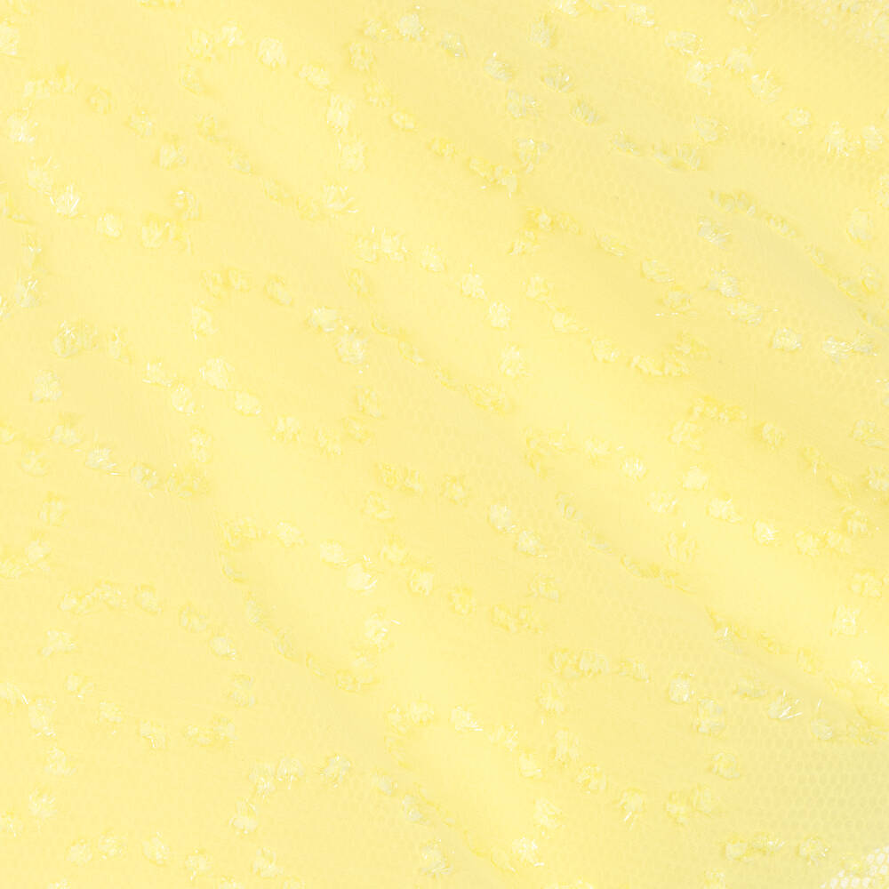 David Charles-Girls Yellow Plumeti Mesh Dress | Childrensalon Outlet