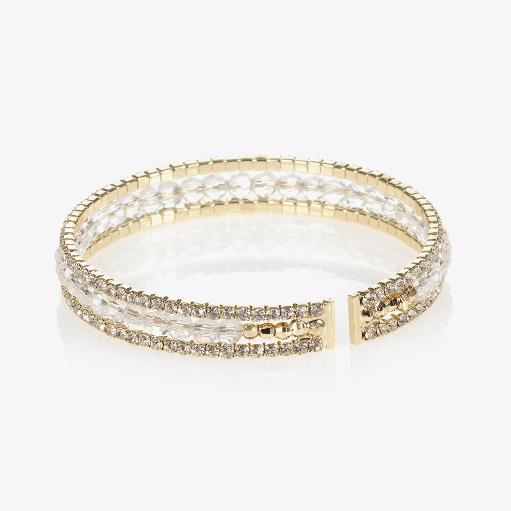 David Charles-Золотистый браслет с кристаллами-стразами | Childrensalon Outlet