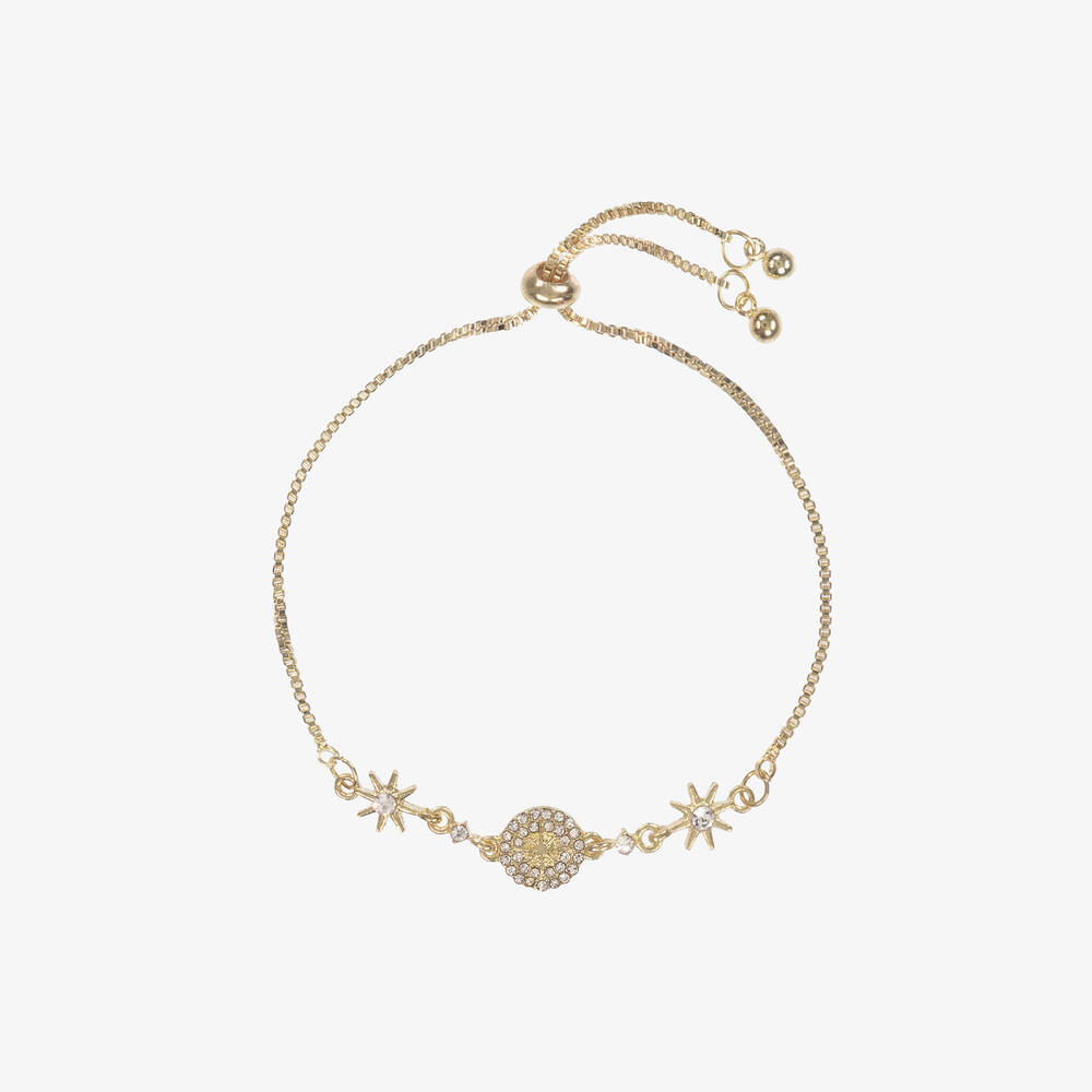 David Charles - Gold Diamanté Bracelet  | Childrensalon