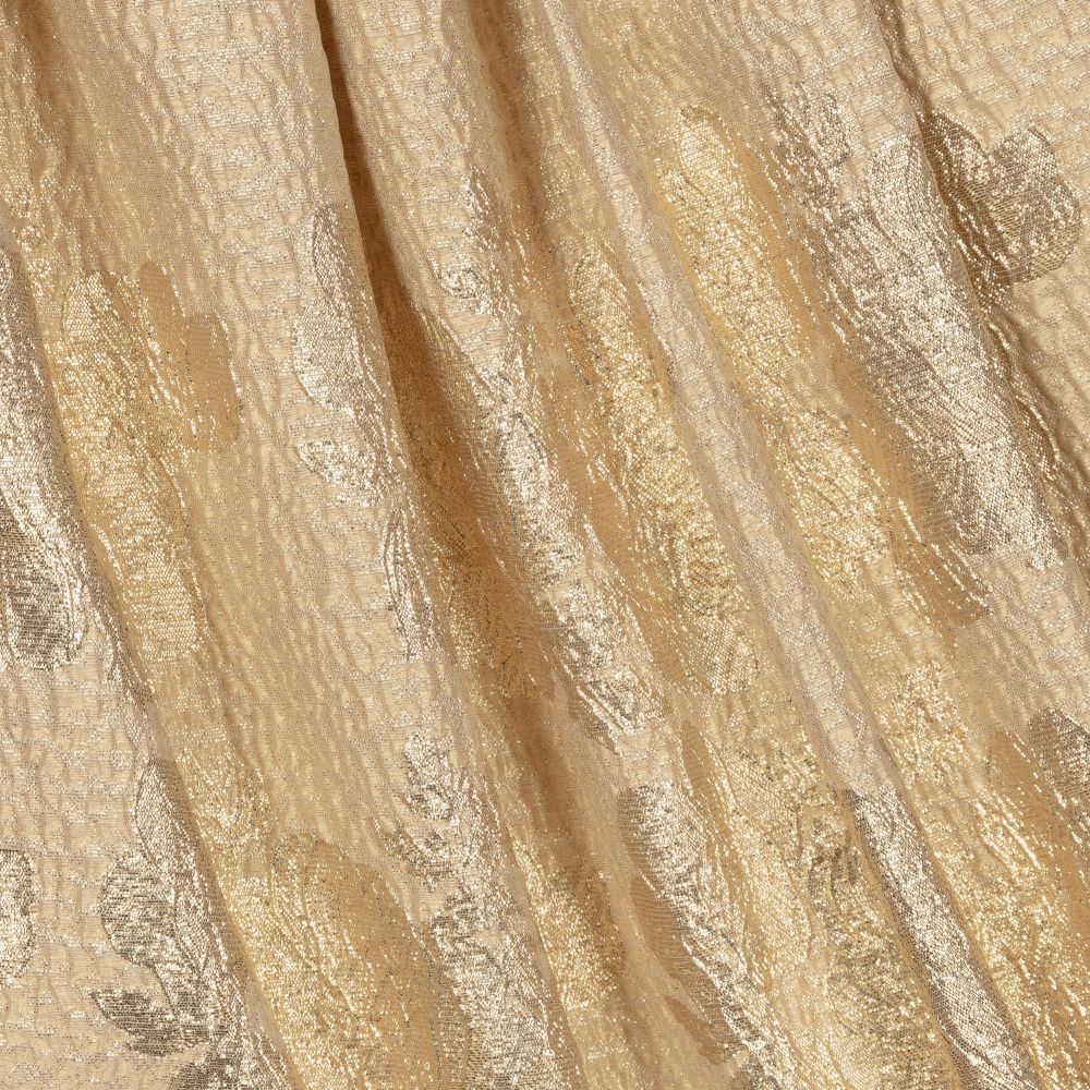 David Charles-Золотистое платье из парчи с цветами | Childrensalon Outlet