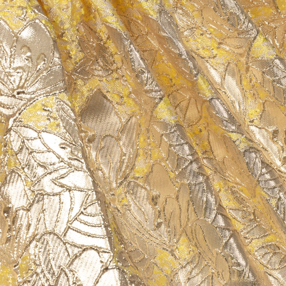 David Charles-Золотистое жаккардовое платье | Childrensalon Outlet