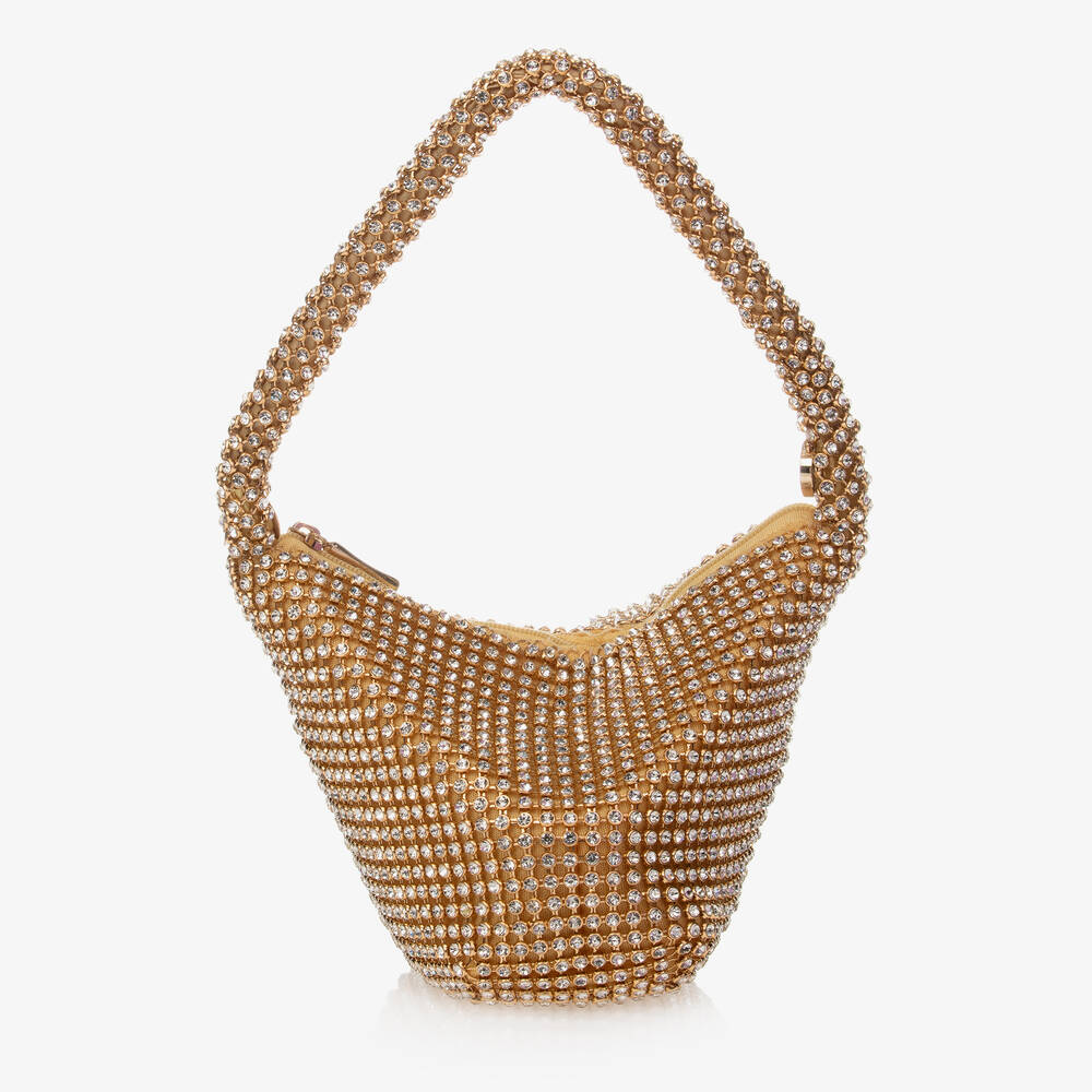  ديفيد تشارلز-حقيبة لون ذهبي للبنات (15 سم) | Childrensalon Outlet