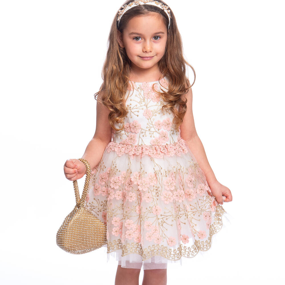  ديفيد تشارلز-حقيبة لون ذهبي للبنات (15 سم) | Childrensalon Outlet