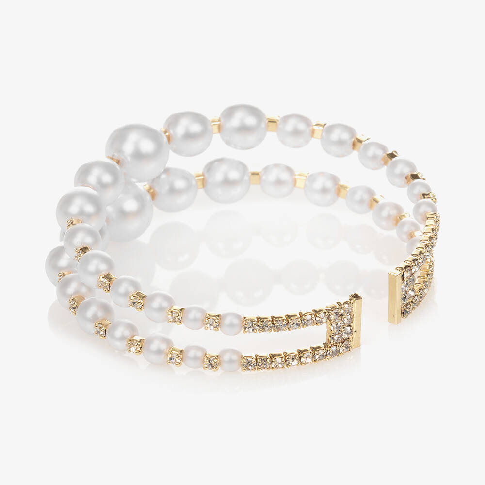 David Charles-Браслет с жемчужинами и стразами | Childrensalon Outlet