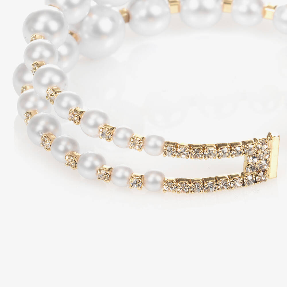David Charles-Браслет с жемчужинами и стразами | Childrensalon Outlet