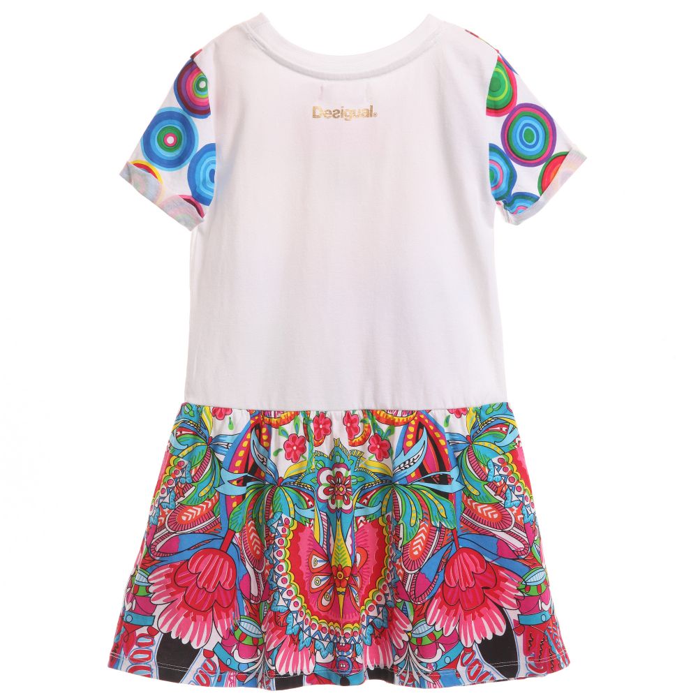  ديسيغوال-فستان جيرزي من القطن بطبعة قلادة من الموز | Childrensalon Outlet