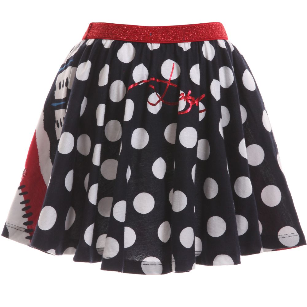 Desigual-تنورة جيرزي من القطن مع طبعة | Childrensalon Outlet