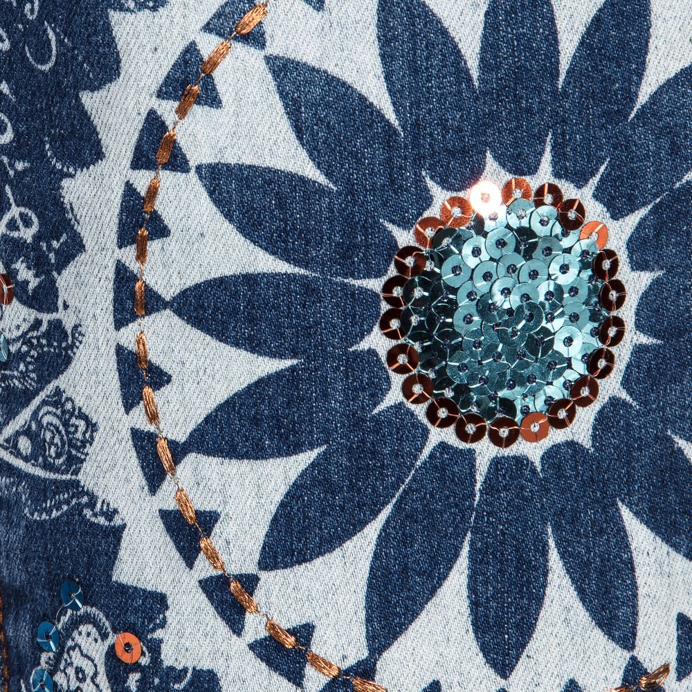 Desigual-Girls Blue Denim Jeans | Childrensalon Outlet