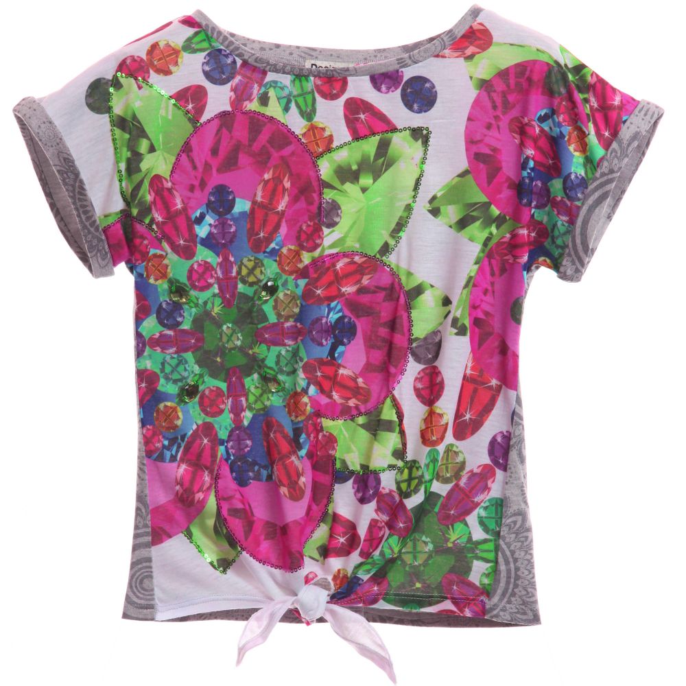 Desigual - Girls Bright Jewel T-Shirt | Childrensalon