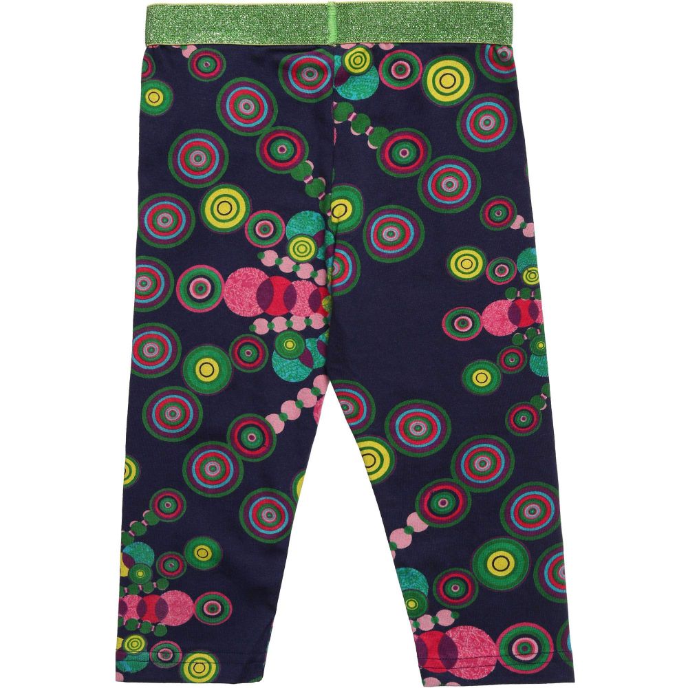 Desigual-Girls Navy Blue Capri Length Leggings  | Childrensalon Outlet