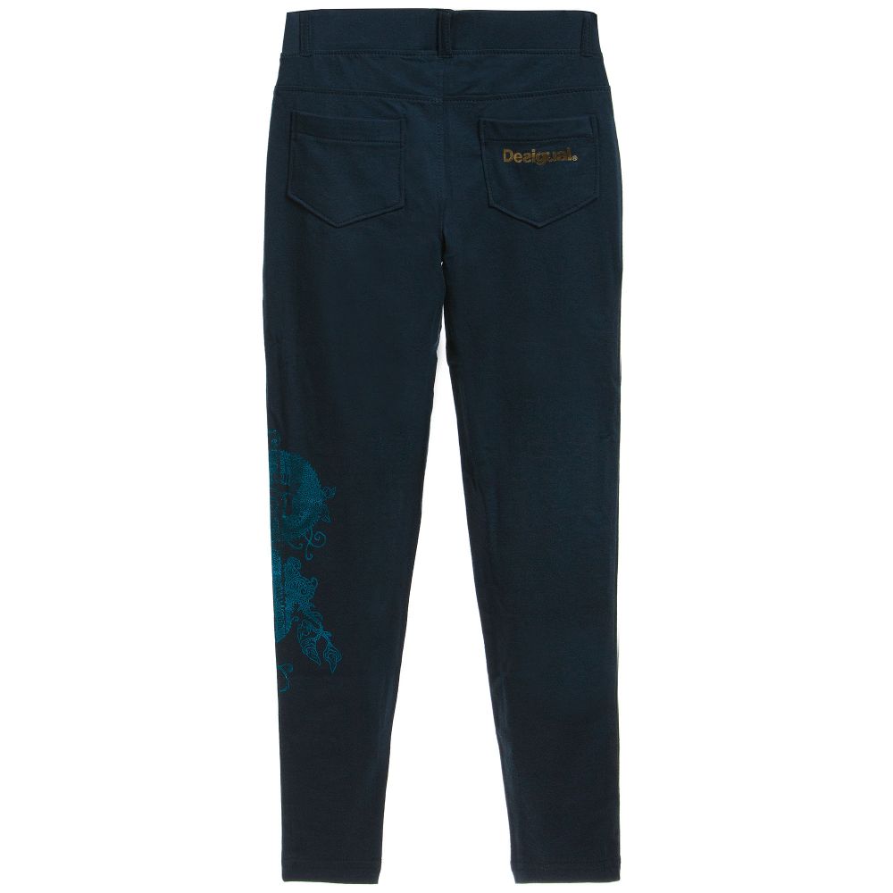  ديسيغوال-كلسون جيرزي من القطن بلون أزرق مع حزام | Childrensalon Outlet