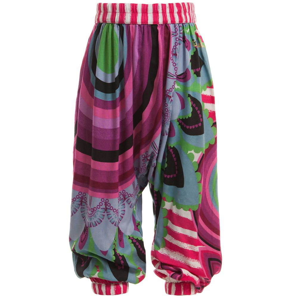 Desigual - سروال جيرزي وردي مع طباعة | Childrensalon