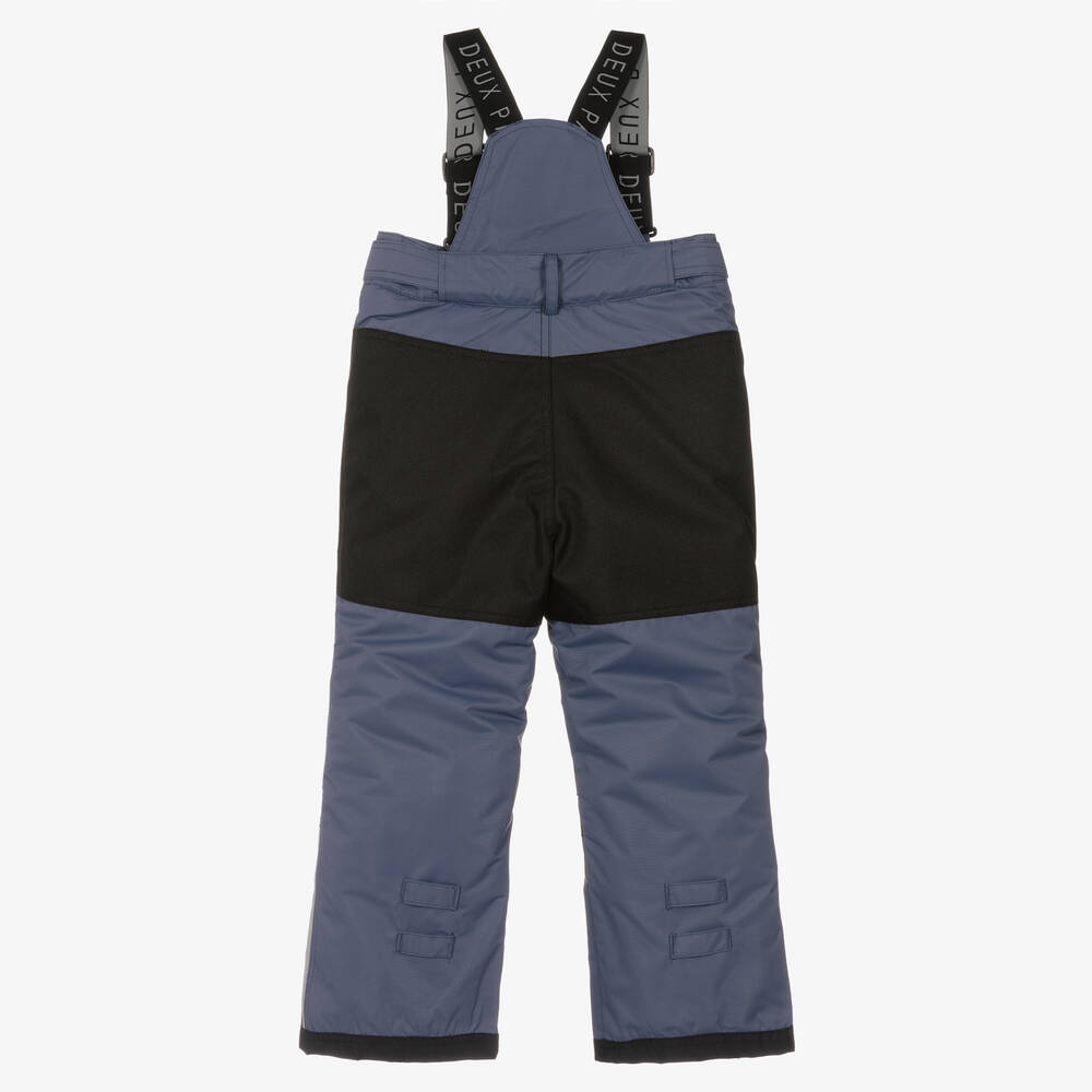 Deux par Deux-Blue & Black Ski Salopettes | Childrensalon Outlet