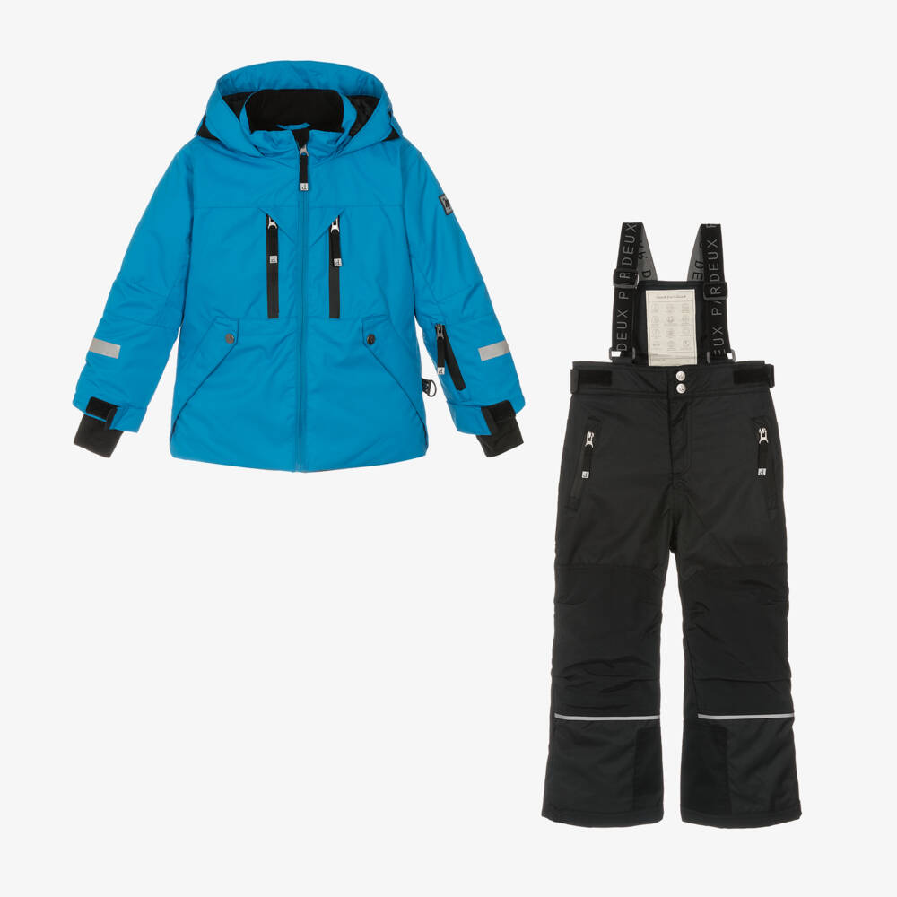 Deux par Deux-Boys Arctic Blue Winter Adventure Set | Childrensalon Outlet