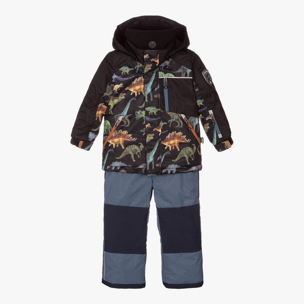 Deux par Deux - Boys Black 2 Piece Snowsuit | Childrensalon