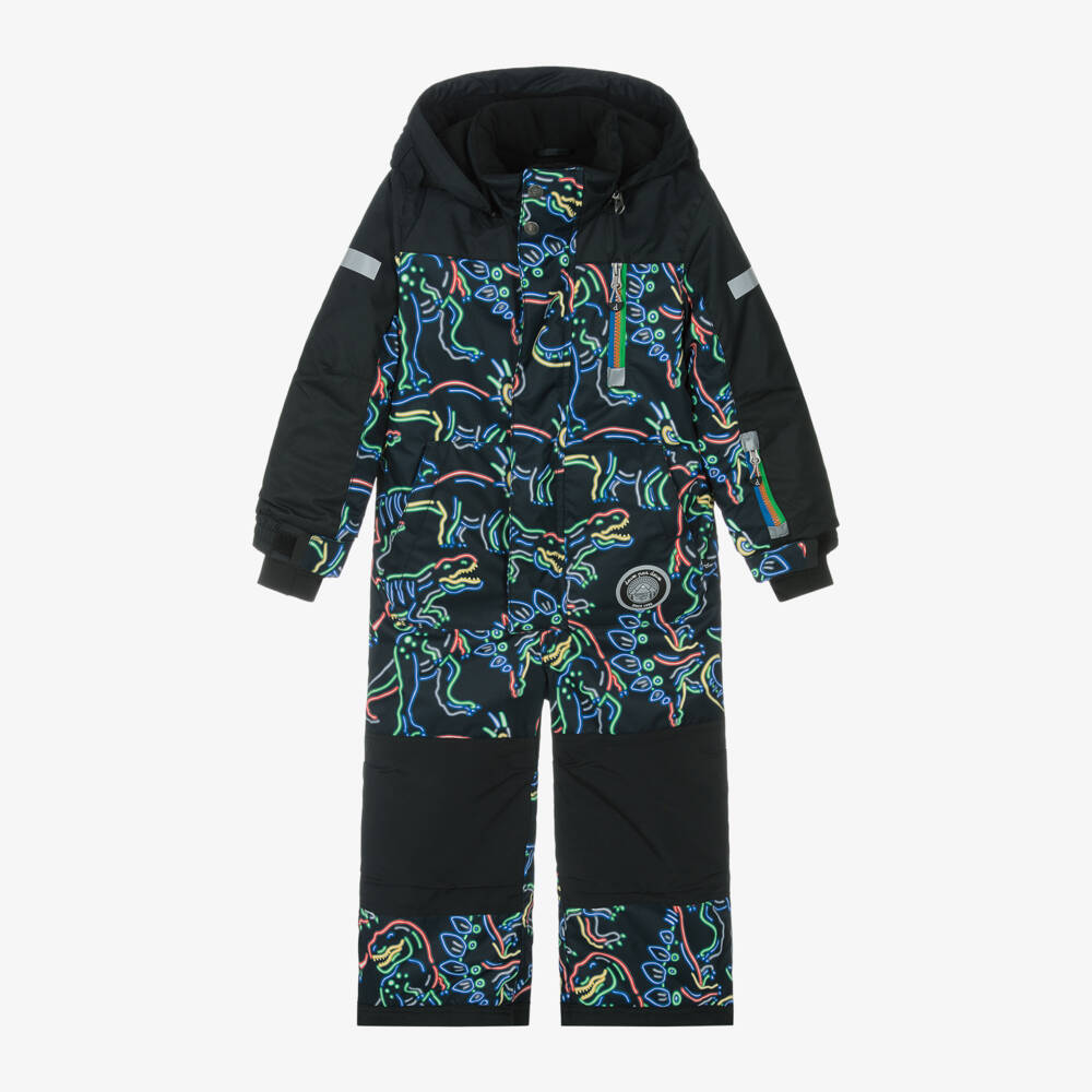 Deux par Deux-Boys Black Dino Adventure Snow Set | Childrensalon Outlet