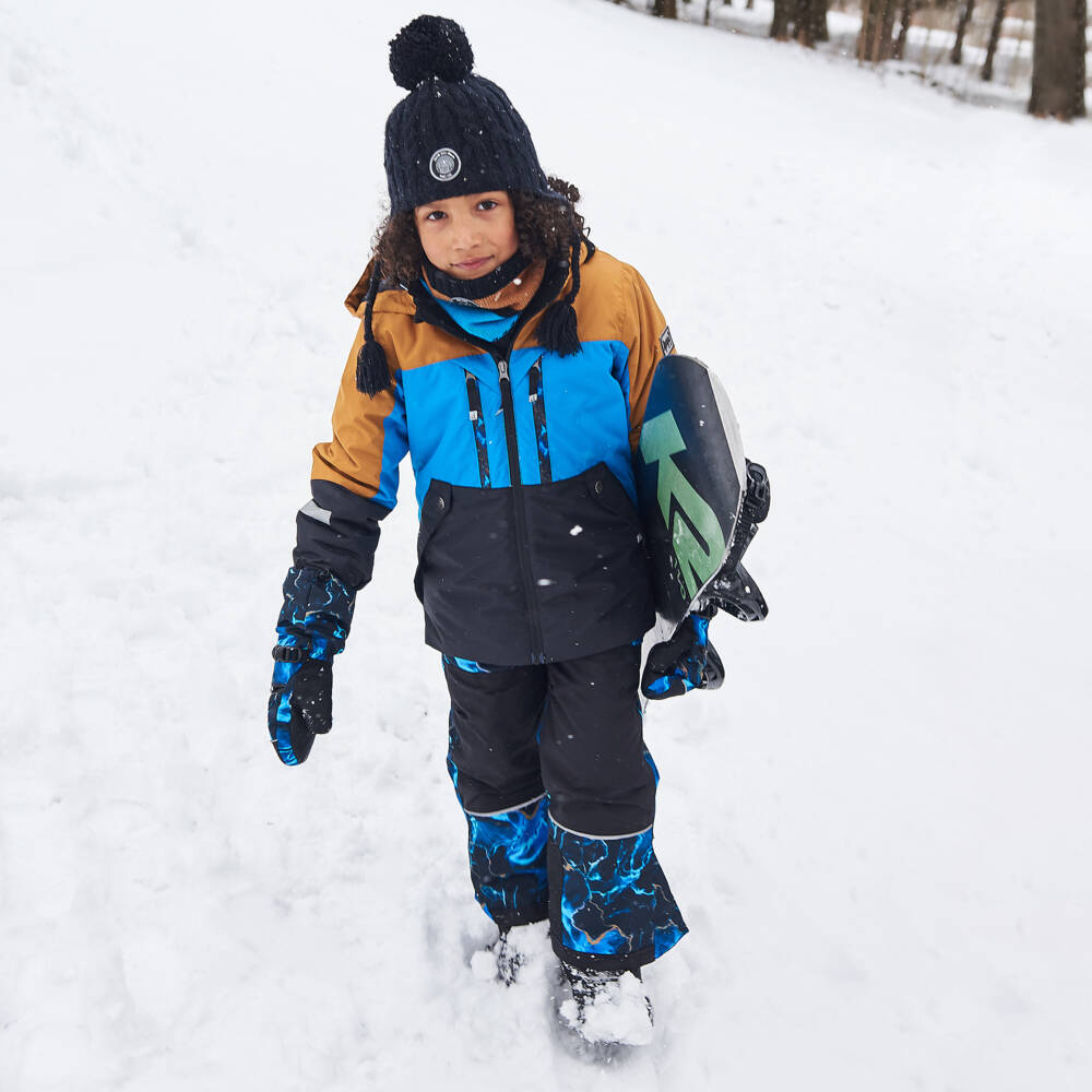 Deux par Deux-Boys Blue Arctic Pattern Snowsuit Set | Childrensalon Outlet
