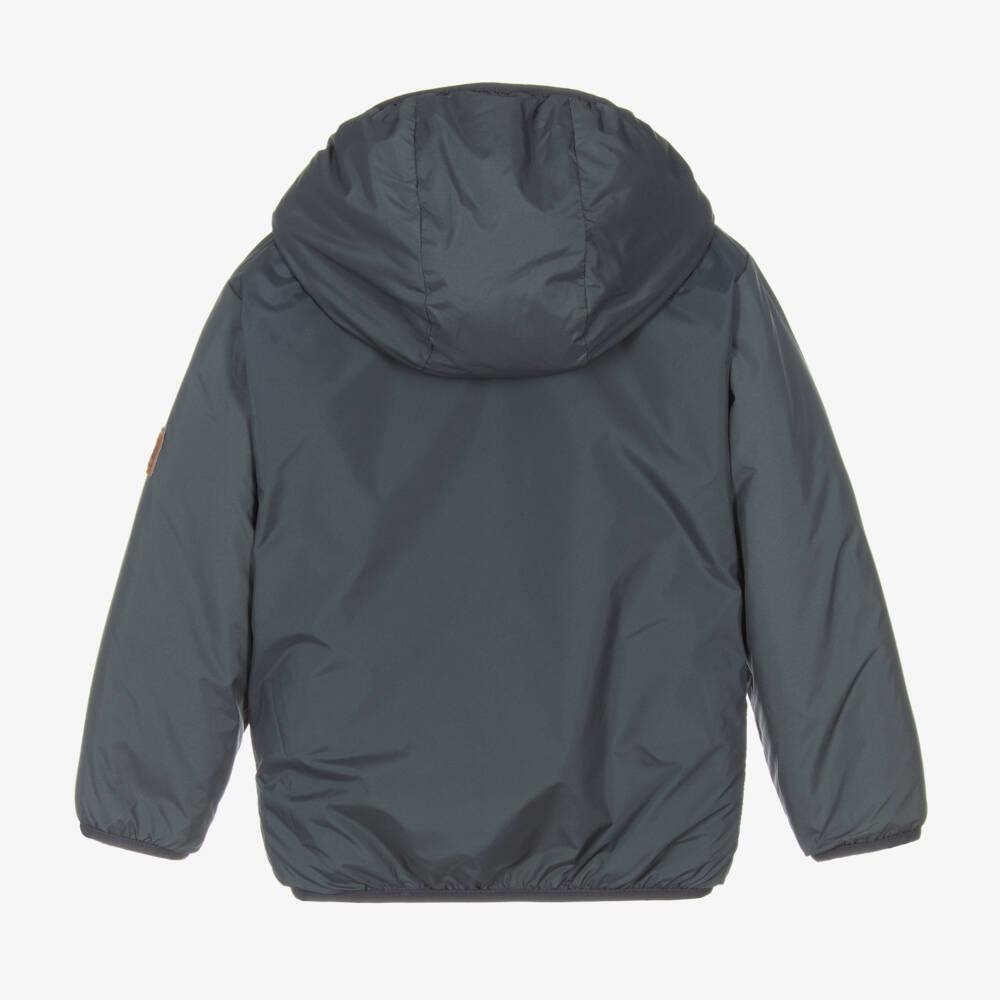 Deux par Deux-معطف دافئ أزرق قابل للعكس للأولاد | Childrensalon Outlet