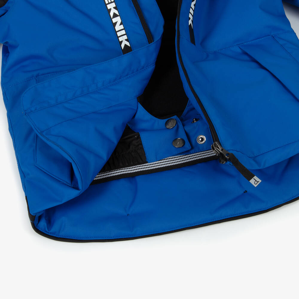 Deux par Deux-Boys Bright Blue & Black Teknik Snowsuit | Childrensalon Outlet