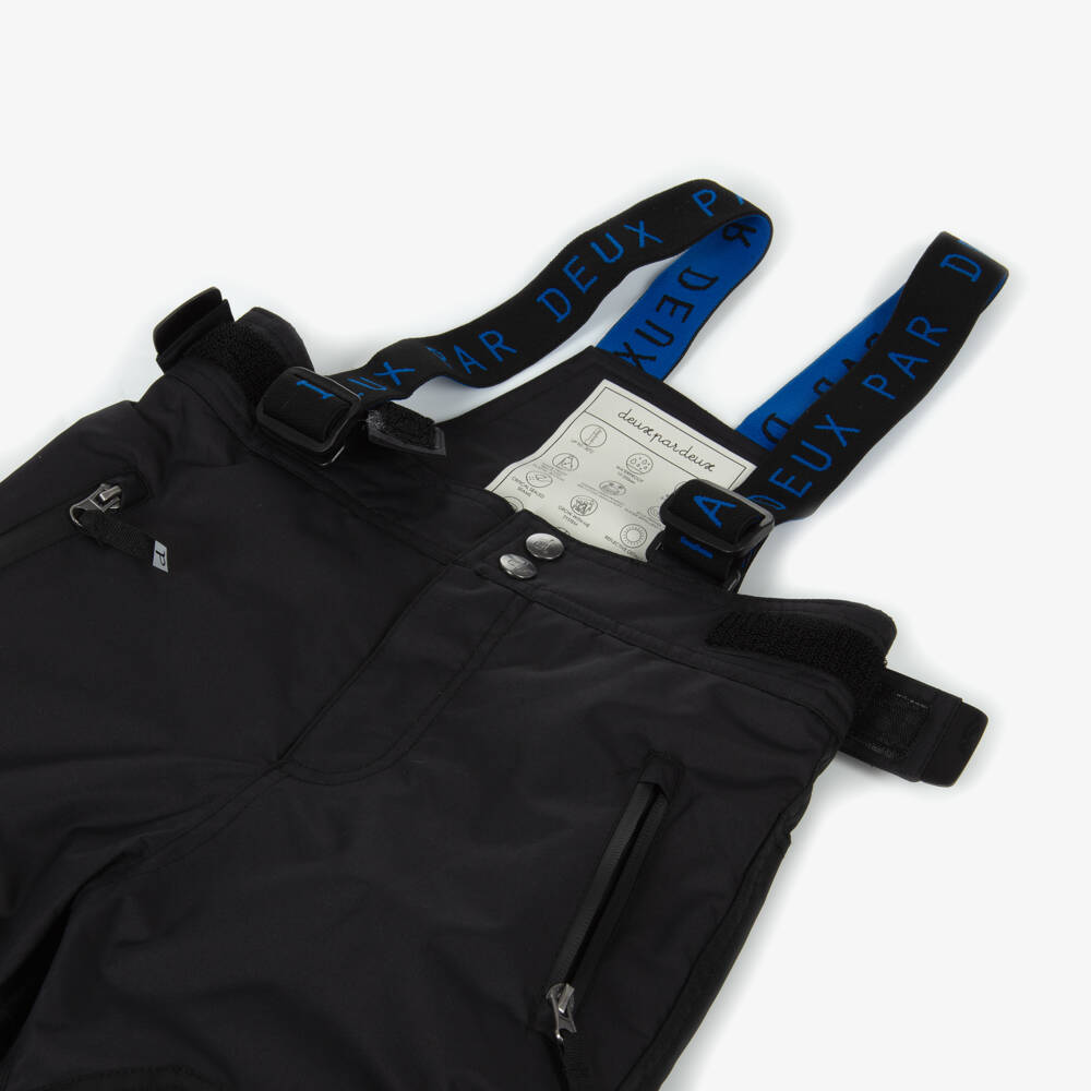 Deux par Deux-Boys Bright Blue & Black Teknik Snowsuit | Childrensalon Outlet