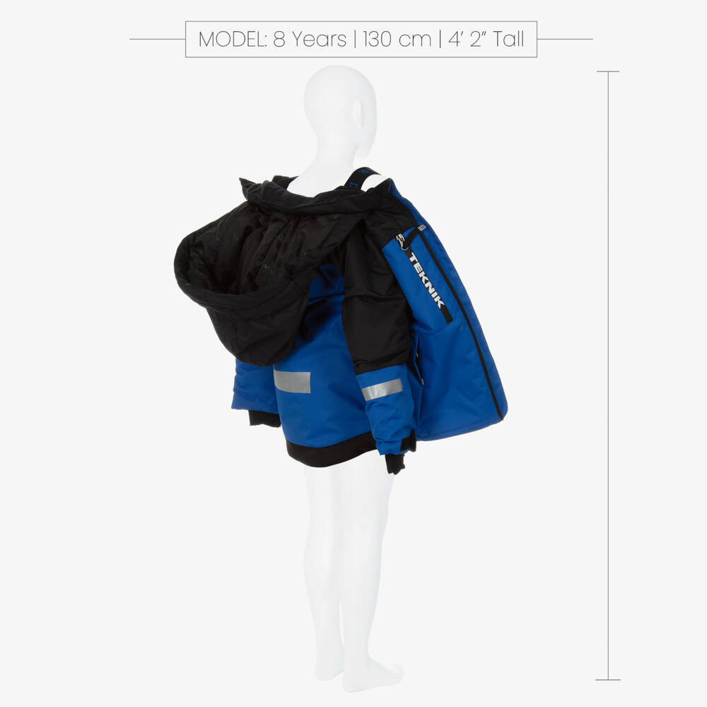 Deux par Deux-Boys Bright Blue & Black Teknik Snowsuit | Childrensalon Outlet