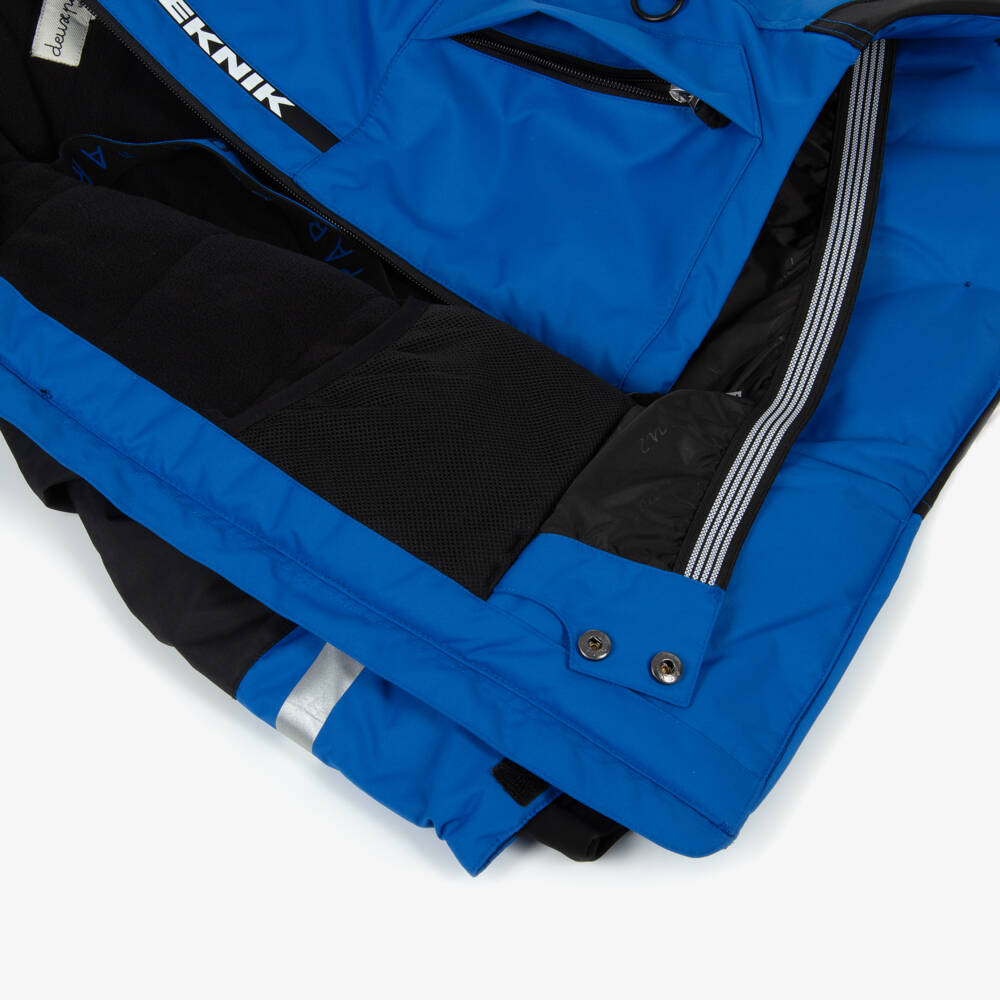 Deux par Deux-Boys Bright Blue & Black Teknik Snowsuit | Childrensalon Outlet