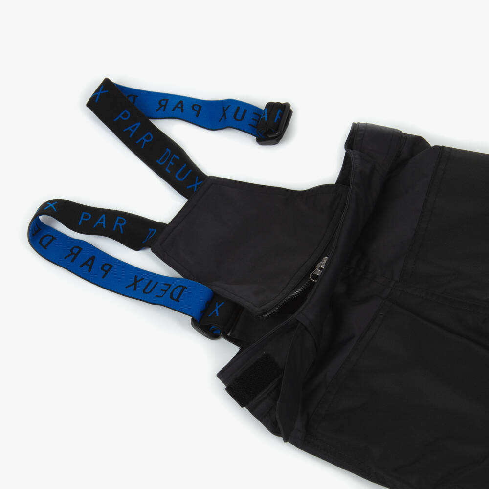 Deux par Deux-Boys Bright Blue & Black Teknik Snowsuit | Childrensalon Outlet