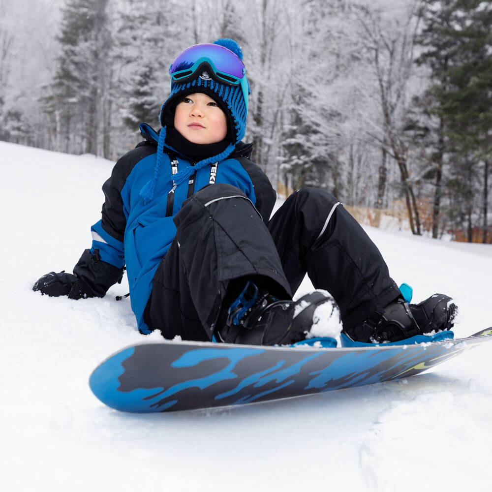 Deux par Deux-Boys Bright Blue & Black Teknik Snowsuit | Childrensalon Outlet