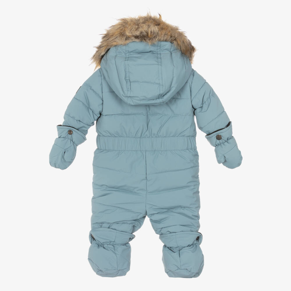 Deux par Deux-Boys Cozy Blue Winter Snowsuit | Childrensalon Outlet