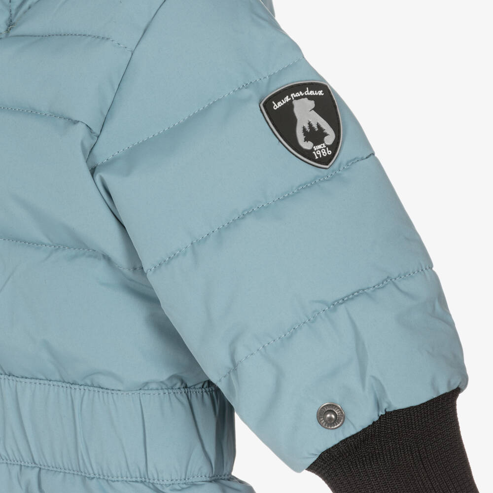 Deux par Deux-Boys Cozy Blue Winter Snowsuit | Childrensalon Outlet