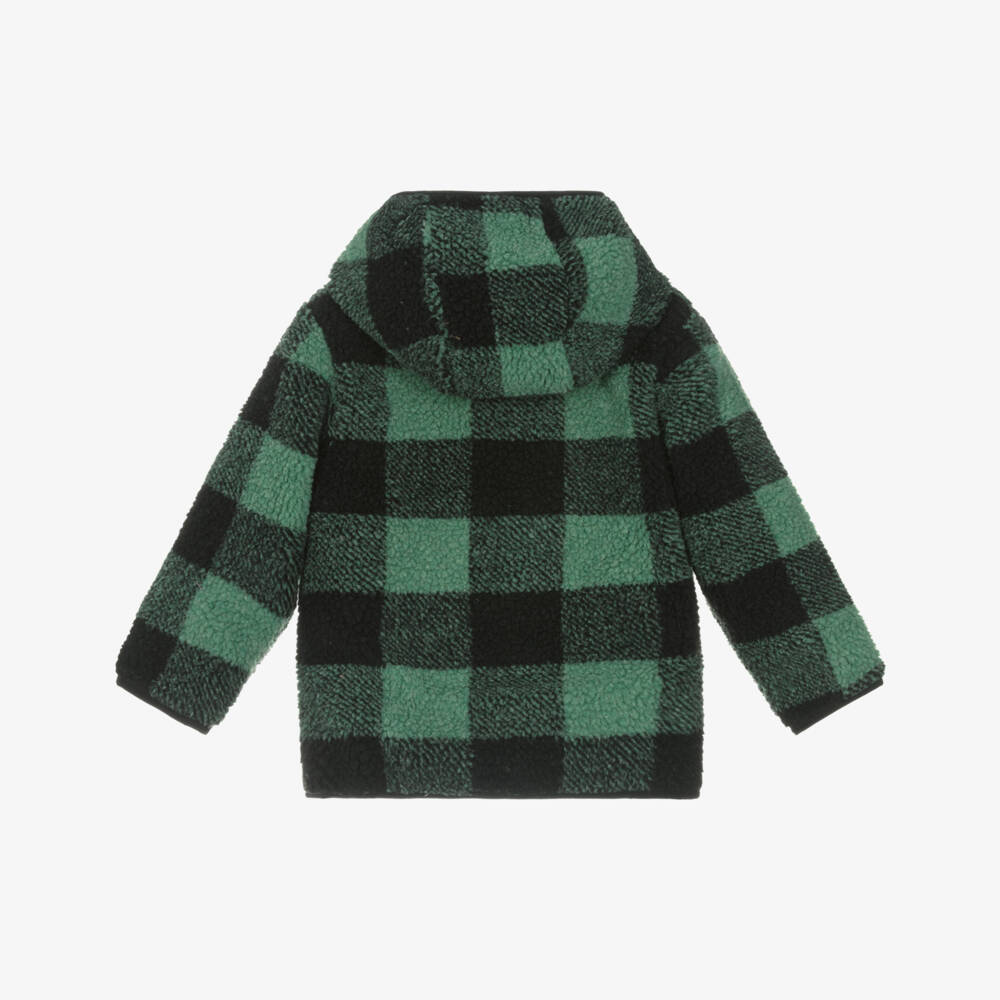 Deux par Deux-Boys Green & Black Reversible Jacket | Childrensalon Outlet