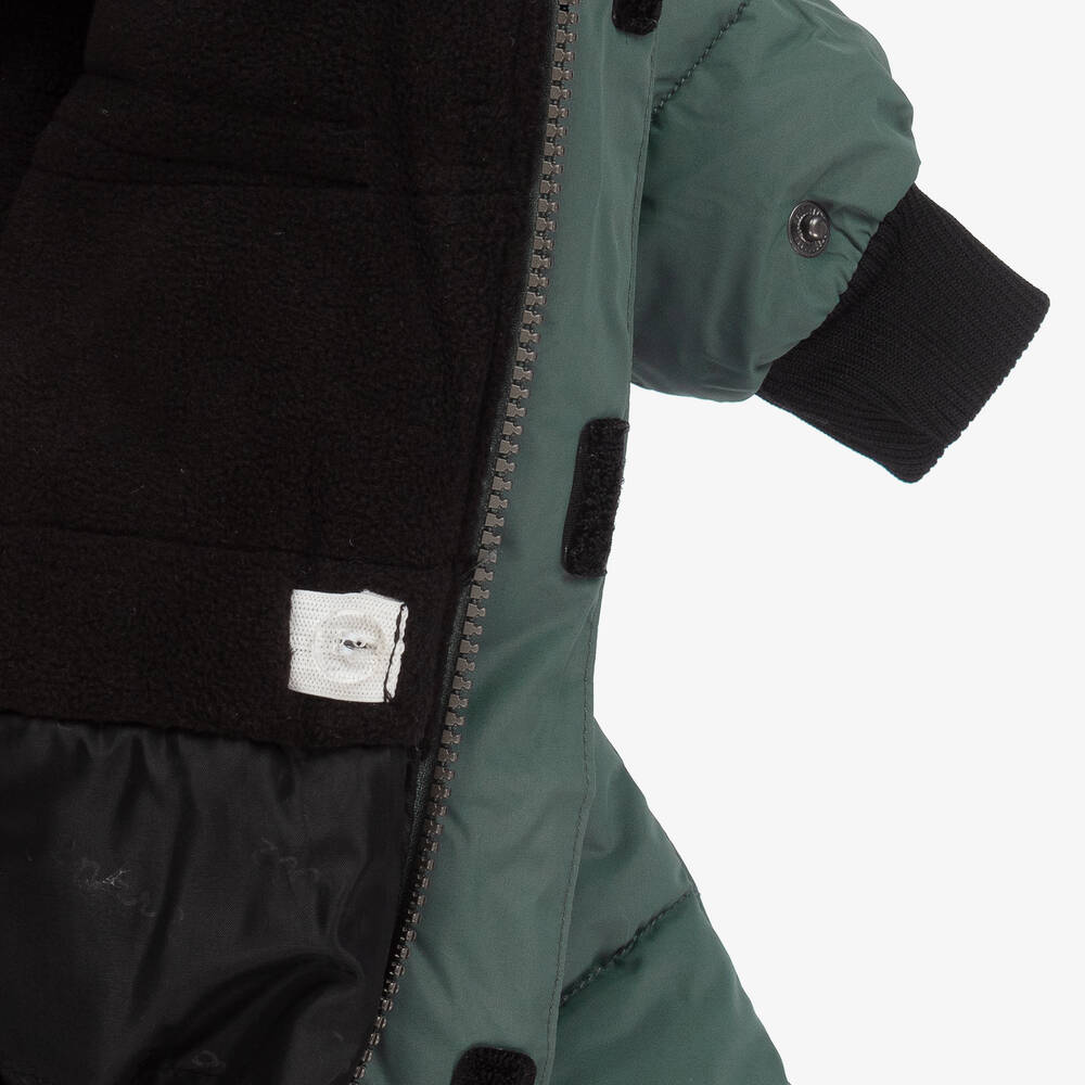 Deux par Deux-Boys Green Snowsuit Set  | Childrensalon Outlet