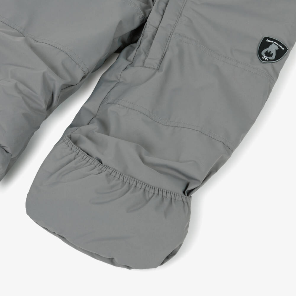 Deux par Deux-Boys Grey Arctic Animal Print Snowsuit | Childrensalon Outlet