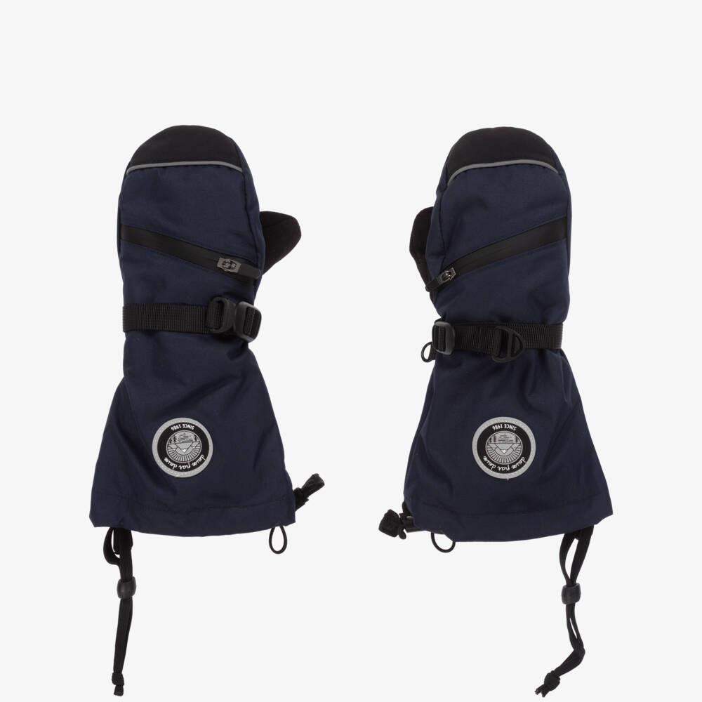 Deux par Deux-Boys Navy Weather-Guard Ski Gloves | Childrensalon Outlet