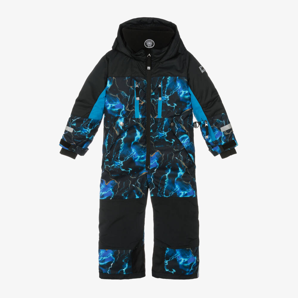 Deux par Deux-Boys Stormy Black & Blue Snowsuit Duo | Childrensalon Outlet