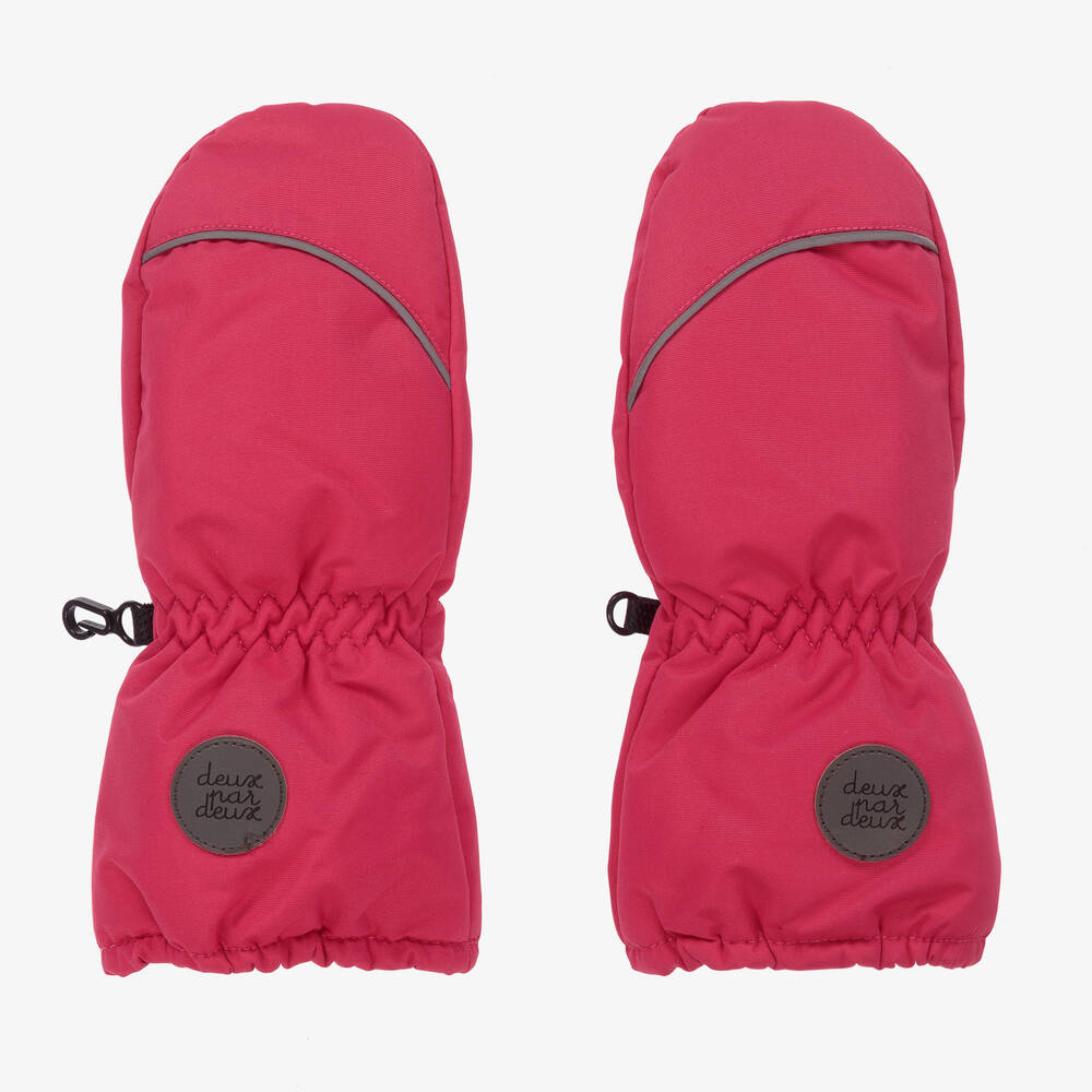 Deux par Deux - Fuchsia Pink Ski Mittens | Childrensalon